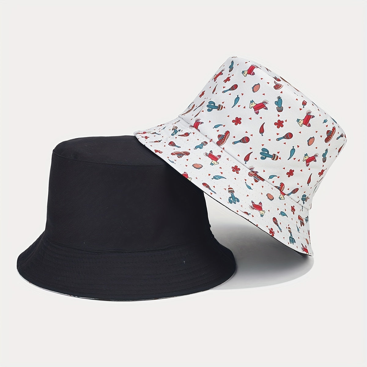 Cartoon Pattern Reversible Bucket Hat Sun Protection