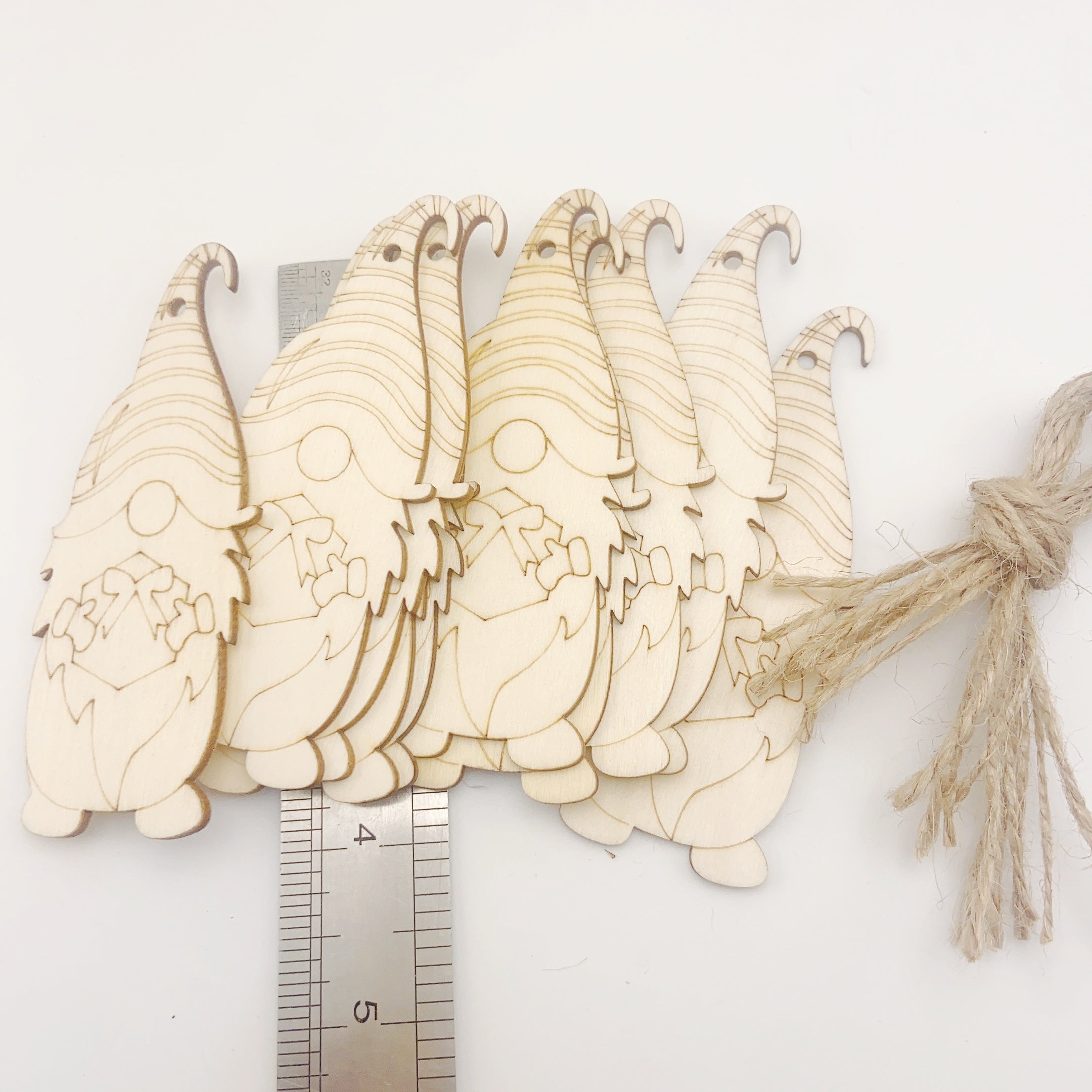 10pcs Dwarf Wood Chip Blanks DIY Ornaments Hand-painted Crafts