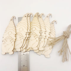 10pcs Dwarf Wood Chip Blanks DIY Ornaments Hand-painted Crafts