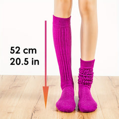 Slouchy Socks Solid Warm Scrunchie Socks Women's Stockings & Hosiery