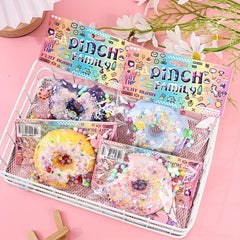 Waffle Donut Pinch Toy Soft Glue Decompression Toy