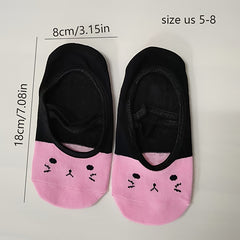 Women's Double Bars & Ballet Yoga Socks