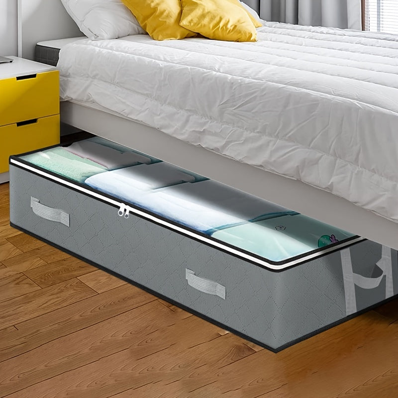 Under Bed Storage Box for Bedding Pillow Toys - Dustproof with Handles