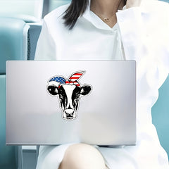 American Flag Papal Cow Computer Vinyl Sticker
