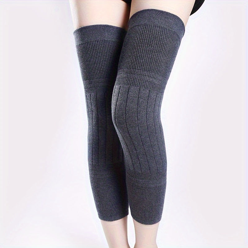 1pair Knee Pad Female Joint Sheath Plus Cashmere Anti-cold Leg P