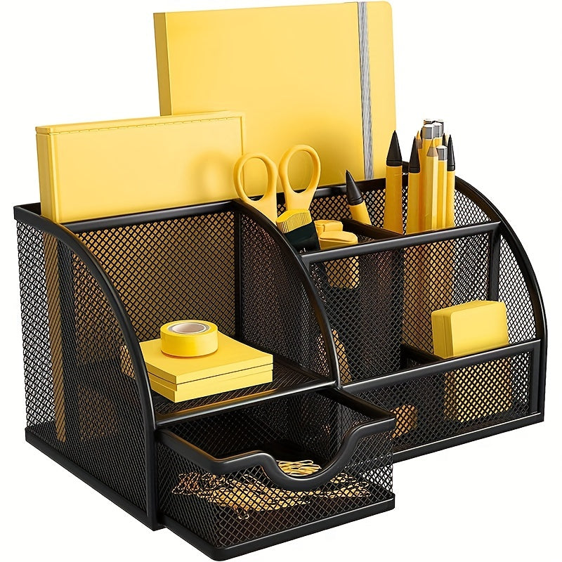 Metal Pen Holder Stationery Storage Box Back To School Supplies