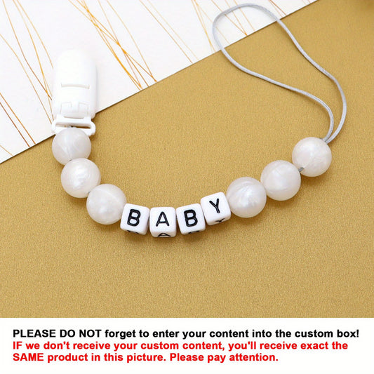 Customized Pacifier Chain For Baby Baby Stuff Accessories With Unique Item