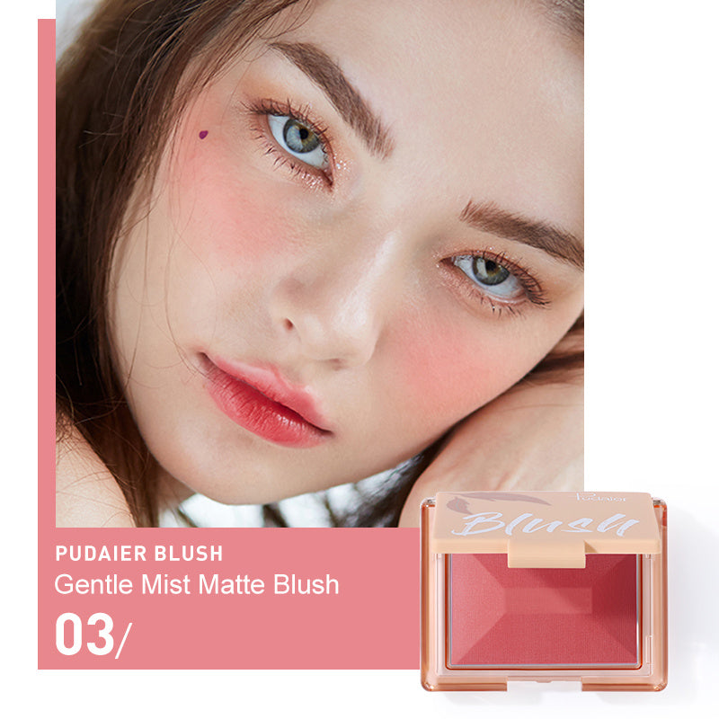 Pudaier Soft Matte Monochrome Blusher for Natural Look