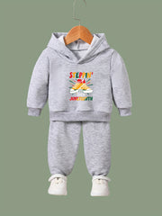 Shoes Print 2pc Hoodie Jogger Set Girls Sports