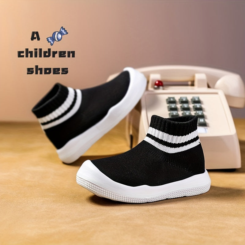 Baby Boys Slip On Sock Shoes Breathable Non Slip Walking Shoes