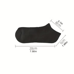 Men's Breathable Cotton Ankle Socks - 3 Pairs