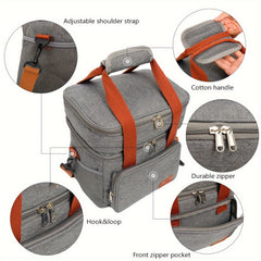 Insulated Lunch Bag Large Cooler Bag For Women Men Reusable Adjustable Strap