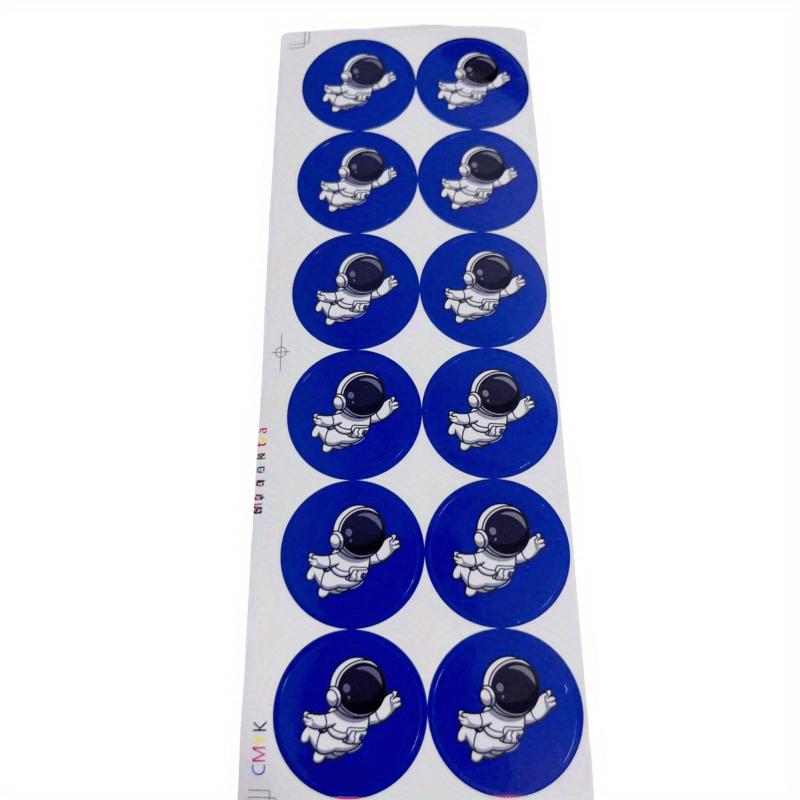 24pcs Cartoon Astronaut Stickers - Party Gift & Bookmark Stickers