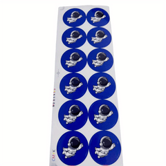 24pcs Cartoon Astronaut Stickers - Party Gift & Bookmark Stickers