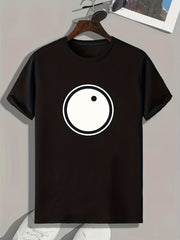 Geometric Pattern Print Men's Sports T-Shirt - Comfy & Stylish