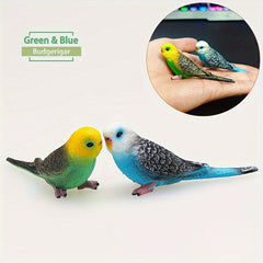 Realistic Parrot Figurines for Micro Landscape Decoration