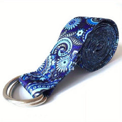 Colorful Printed Yoga Stretch Belt Resistance Band for Home Gym