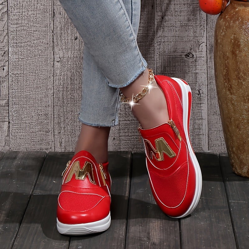 Women's Mesh Sports Shoes Air Cushion Sole Casual Walking Shoes