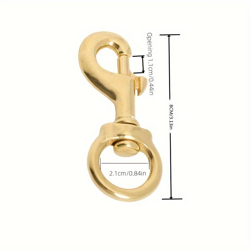 Solid Brass Snap Hook for Bag Strap and Pet Leash