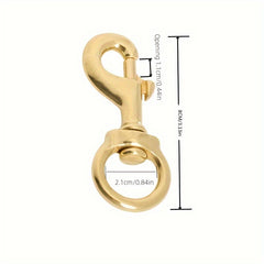 Solid Brass Snap Hook for Bag Strap and Pet Leash