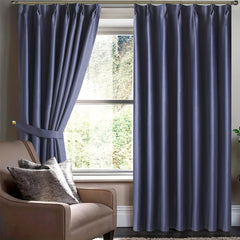 Soft Pleated Hook Curtain for Bedroom Study Living Room