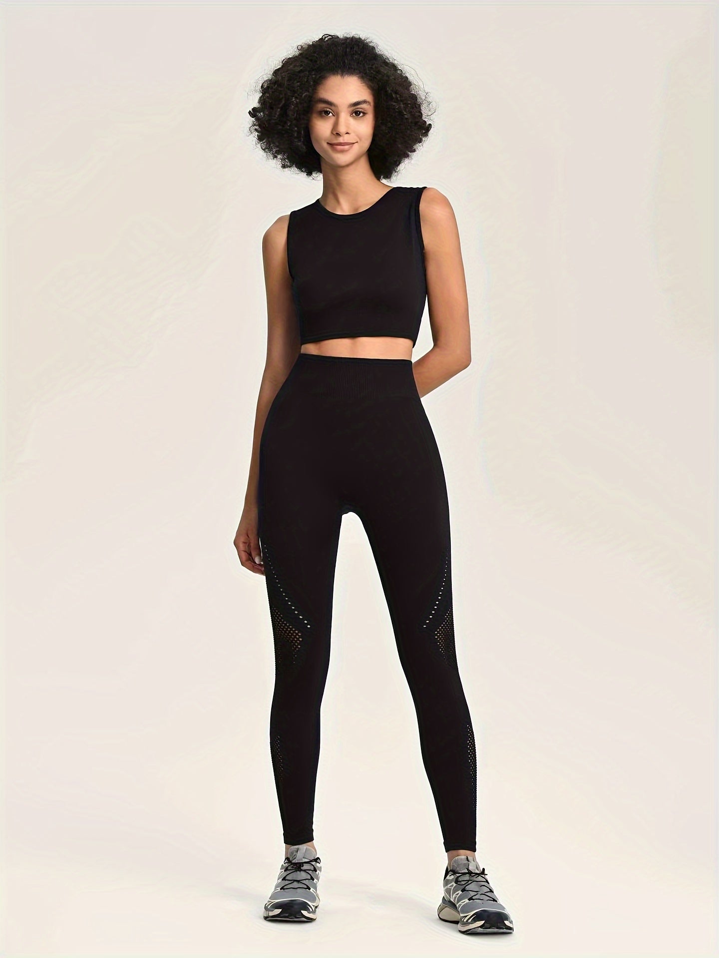Yoga Tank Top & High Waist Leggings Set