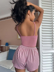 Women's Sleepwear Letter Print Cami & Shorts Pajama Set