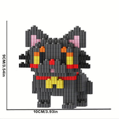 1435pcs Cartoon Cat Building Blocks Set DIY Assembly Toy for Adults and Teens