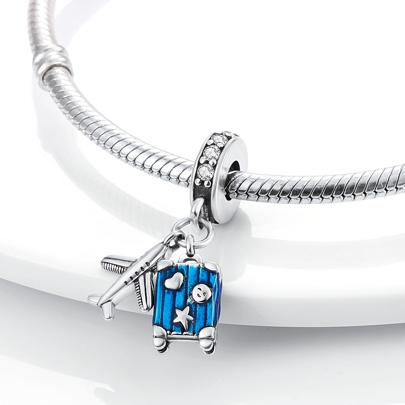 Travel Life Collection Charm Silver Camera Tower Heart Family Beads