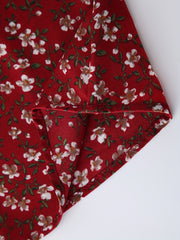 Floral Print V Neck Cami Summer Dress Sexy Backless Spaghetti Strap