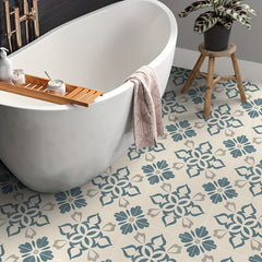 12pcs Nordic Style Floor Stickers Waterproof Home Decoration Tile Stickers