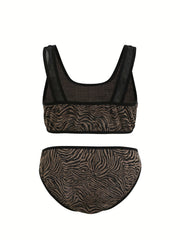 Seamless Bra & Panties Set Women's Plus Stretch Casual