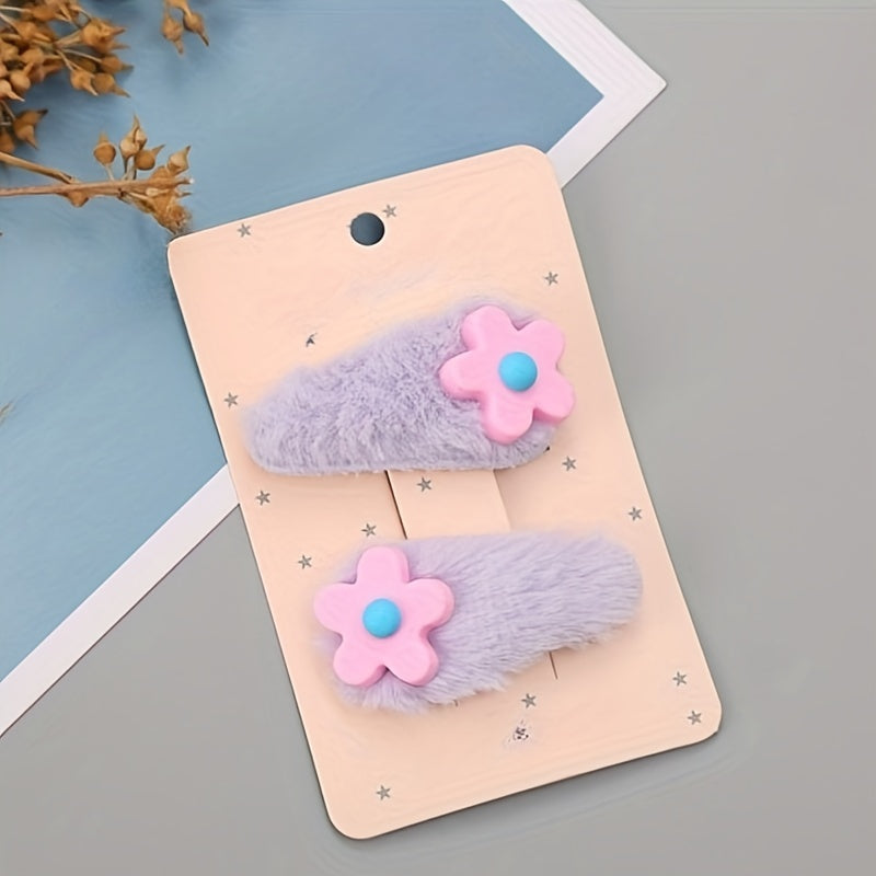 Autumn Winter Hair Clip Sweet Headwear Kids Hair Accessory