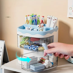 Transparent Pen Holder for Students & Office Workers