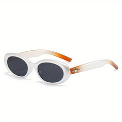Oval Polarized Sunglasses UV Protection with Case