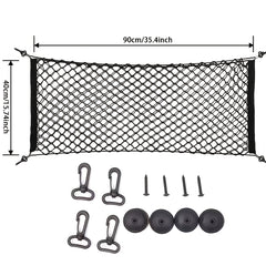 Truck Bed Cargo Net Elastic Storage 12 Mounting Accessories Mesh Pouch