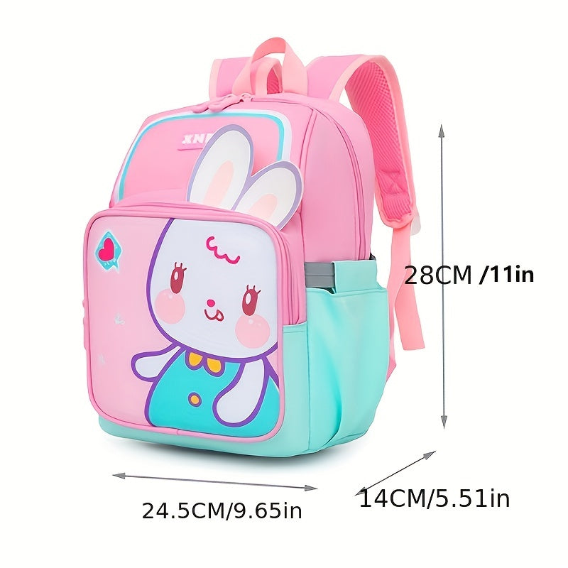 Cartoon Lions Rabbits School Bag Backpack Large Capacity Backpack For Boys Girls
