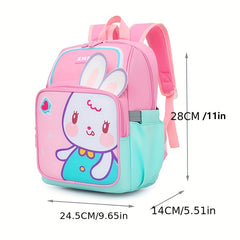 Cartoon Lions Rabbits School Bag Backpack Large Capacity Backpack For Boys Girls