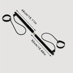 Pilates Foot Pedal Stick with Resistance Band for Squat Training