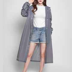 Waterproof Unisex Rain Poncho with Hood for Adults - Reusable