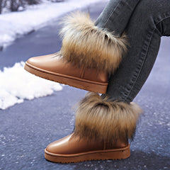 Women's Waterproof Non slip Thickened Plus Velvet Snow Boots