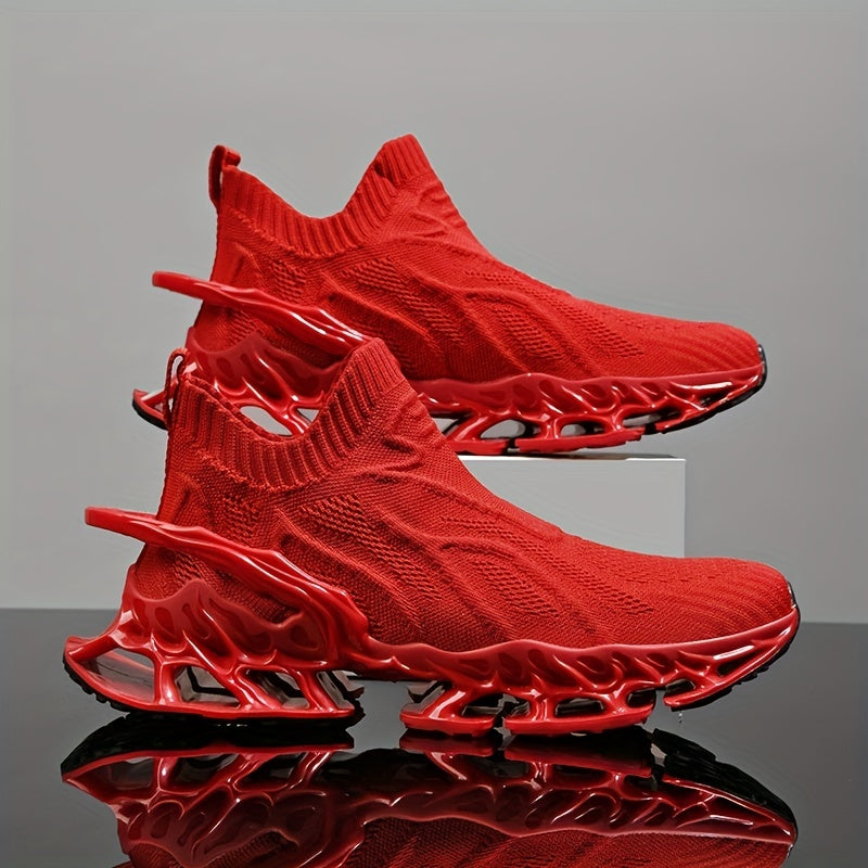 Men's Slip-On Athletic Shoes Lightweight Breathable Running Basketball Gym