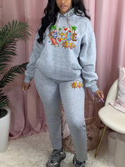 Women's Beach Art Hoodie & Sweatpants Set