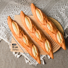 3pcs Realistic French Baguette Models for Baking and Photography