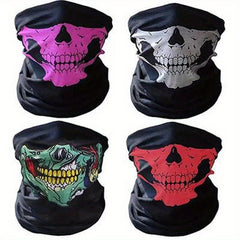 Halloween Skull Bandana Headband Seamless Elastic Athletic Face Mask