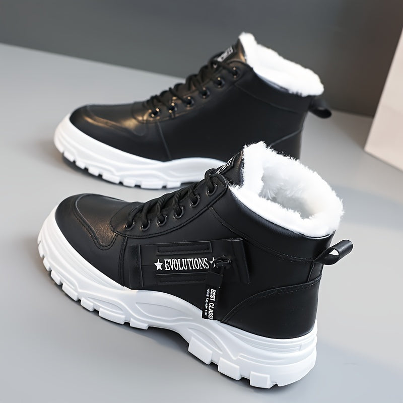 Women's Fleece Lined Snow Boots Anti-slip Warm Ankle Boots