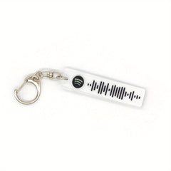 Music Sound Wave Acrylic Keychain for Fans
