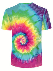 Men's Tie Dye T Shirt for Summer Activities