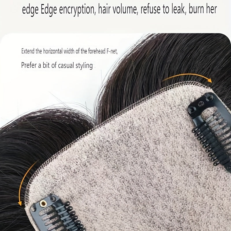 100% Human Hair Mono Topper Clip In Hair Piece for Women - Natural Look