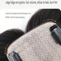 100% Human Hair Mono Topper Clip In Hair Piece for Women - Natural Look